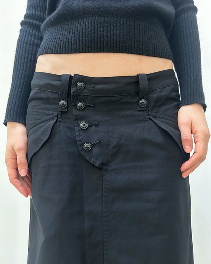 Y’s Yohji Yamamoto Button-Front Skirt