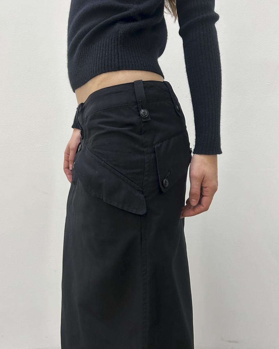 Y’s Yohji Yamamoto Button-Front Skirt