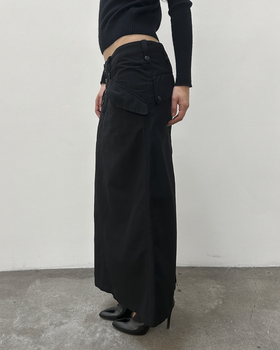 Y’s Yohji Yamamoto Button-Front Skirt
