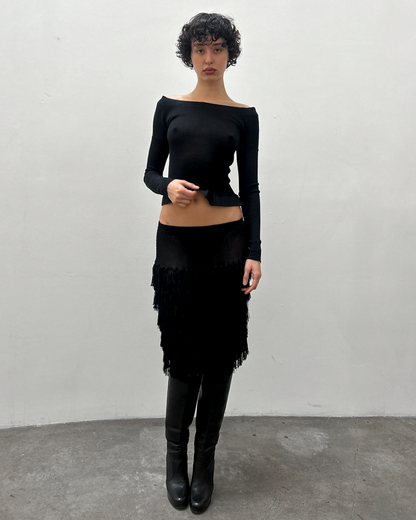 Issey Miyake Fringe Skirt
