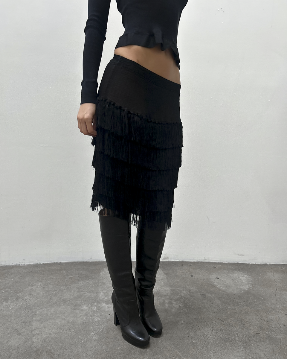 Issey Miyake Fringe Skirt