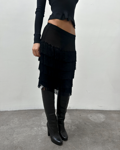 Issey Miyake Fringe Skirt