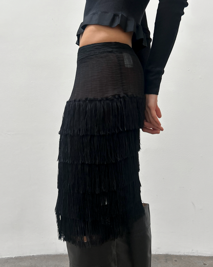 Issey Miyake Fringe Skirt