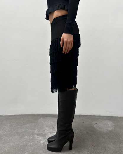 Issey Miyake Fringe Skirt