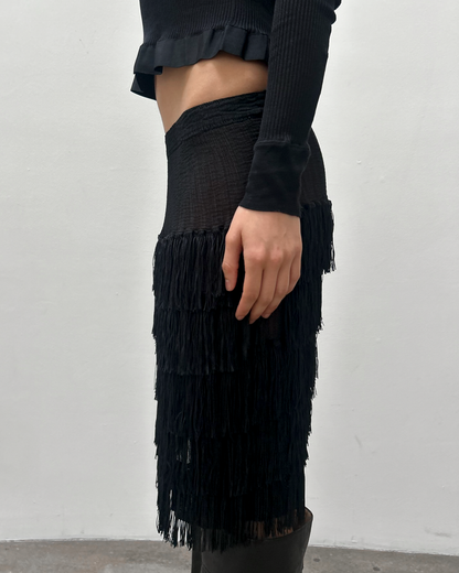 Issey Miyake Fringe Skirt