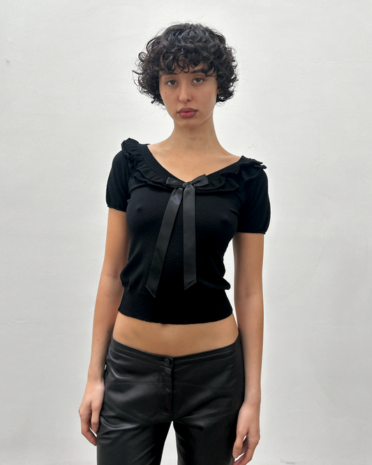 Moschino Ruffle Bow Top