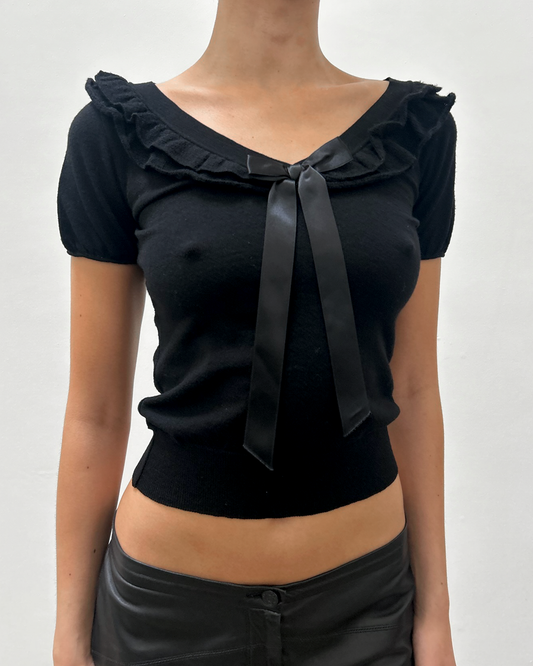 Moschino Ruffle Bow Top