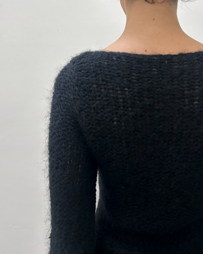 Emporio Armani Open Weave Knit Sweater