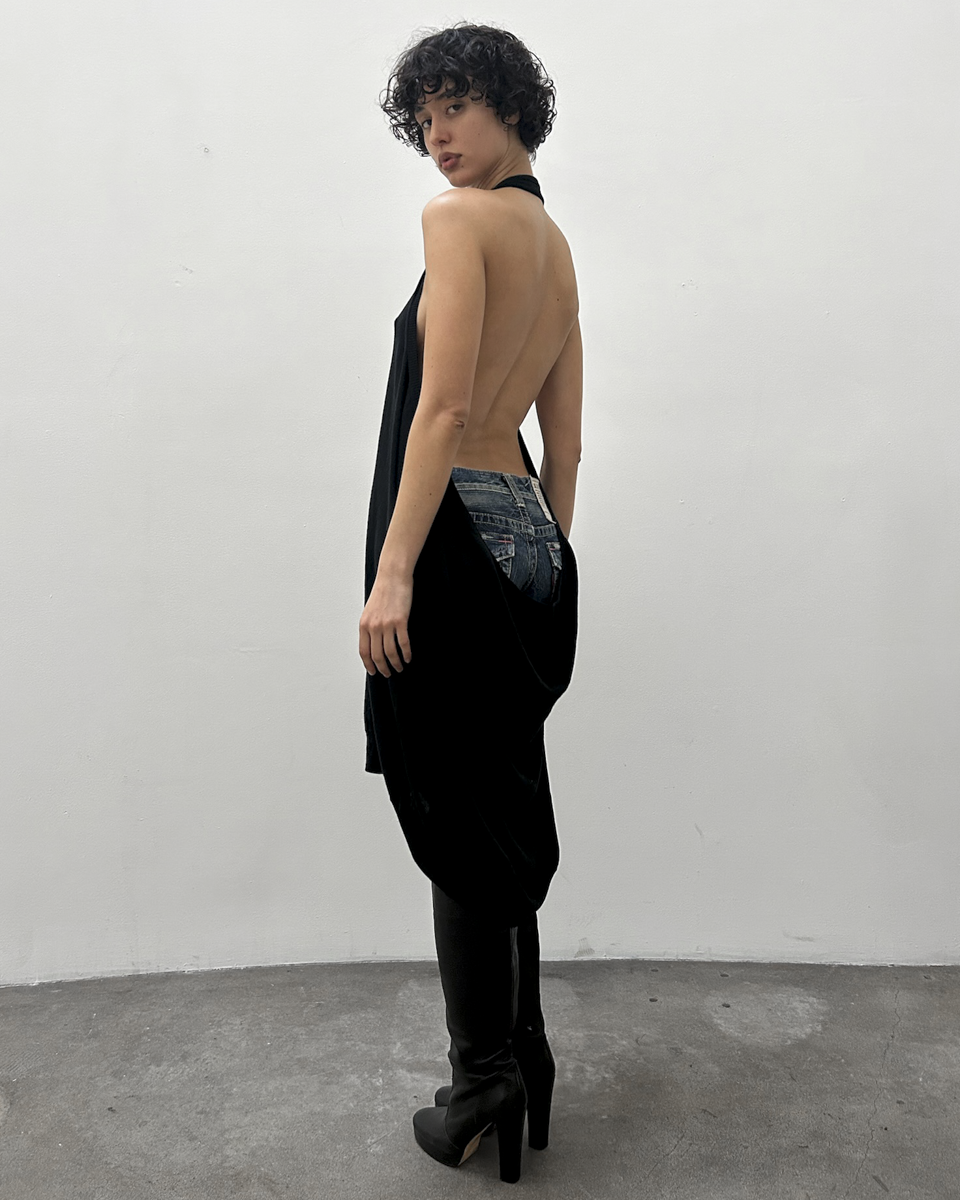 Y's Yohji Yamamoto Open-Back Knit Tunic