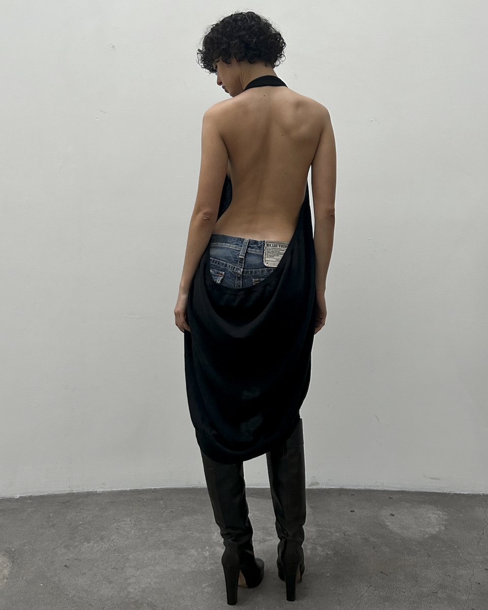 Y's Yohji Yamamoto Open-Back Knit Tunic