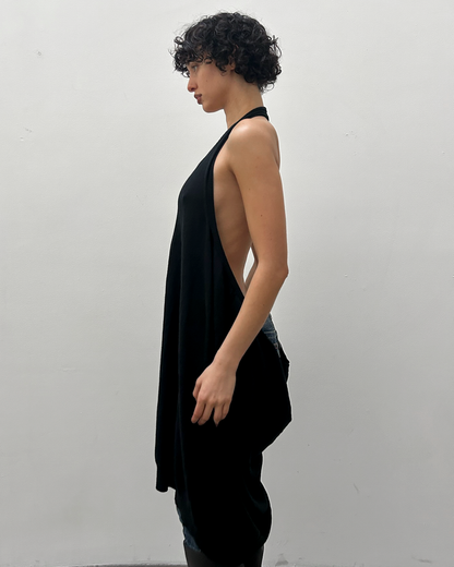 Y's Yohji Yamamoto Open-Back Knit Tunic