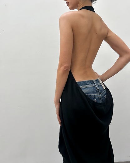 Y's Yohji Yamamoto Open-Back Knit Tunic