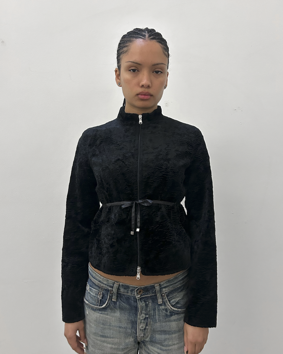 Pinko "Velvet" Double-Zip Jacket