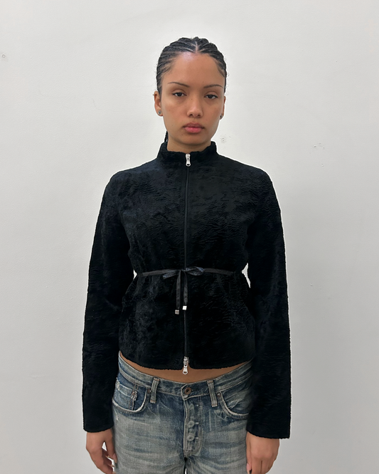 Pinko "Velvet" Double-Zip Jacket