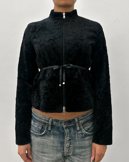 Pinko "Velvet" Double-Zip Jacket