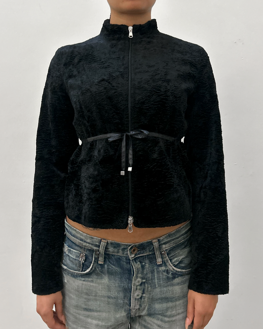 Pinko "Velvet" Double-Zip Jacket