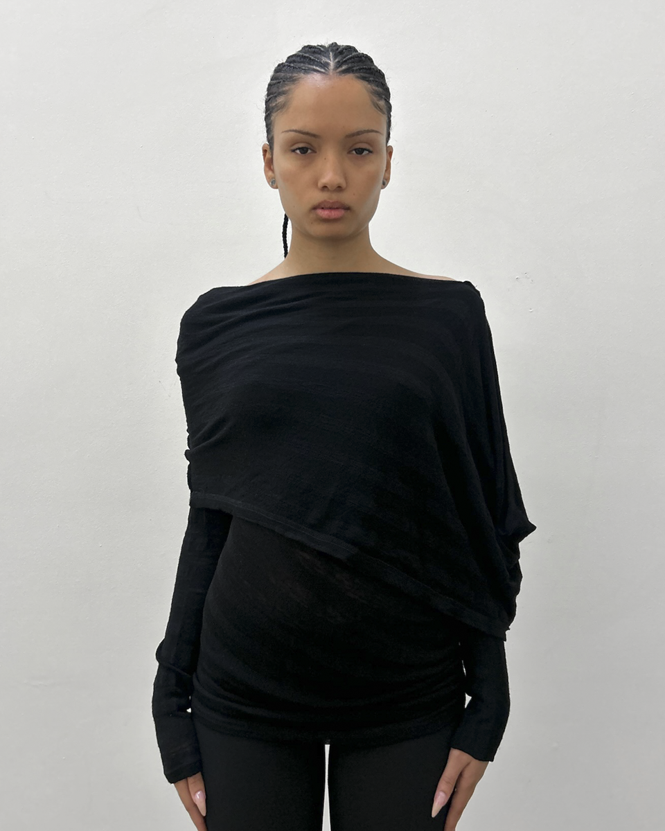 Y’s Yohji Yamamoto Draped Top