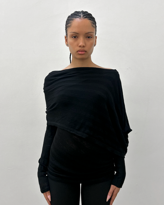 Y’s Yohji Yamamoto Draped Top
