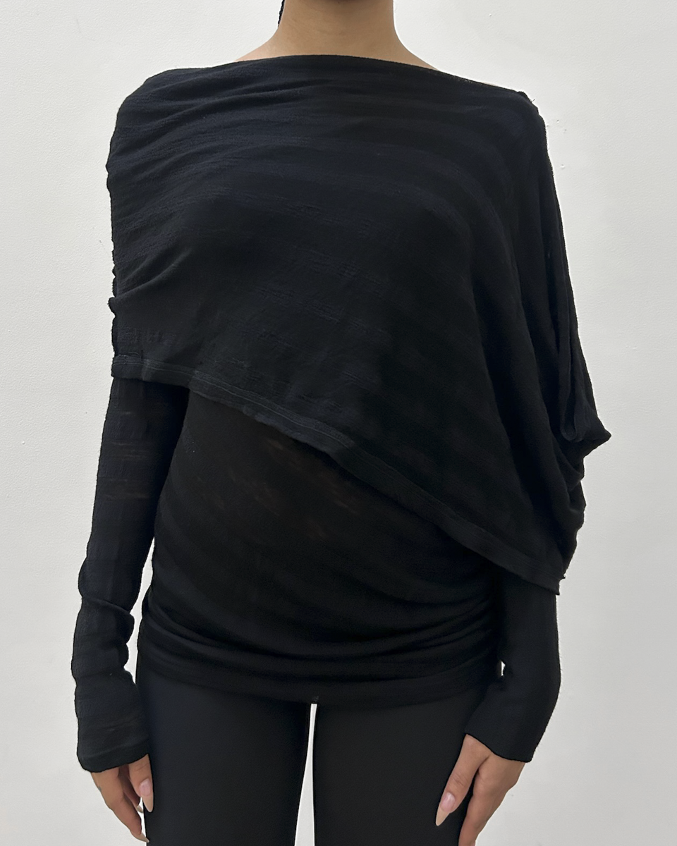 Y’s Yohji Yamamoto Draped Top