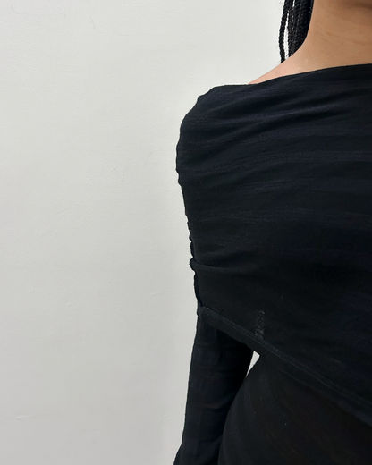 Y’s Yohji Yamamoto Draped Top