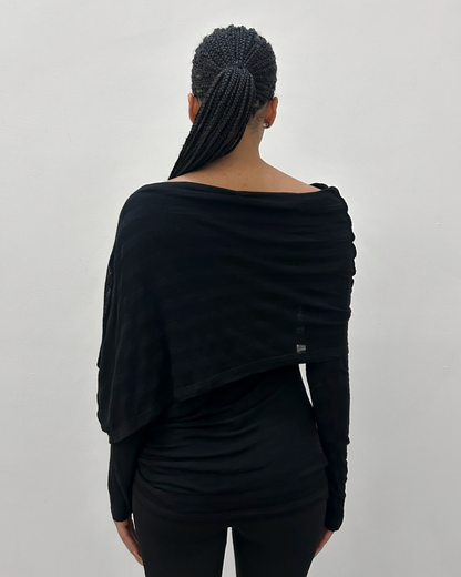 Y’s Yohji Yamamoto Draped Top