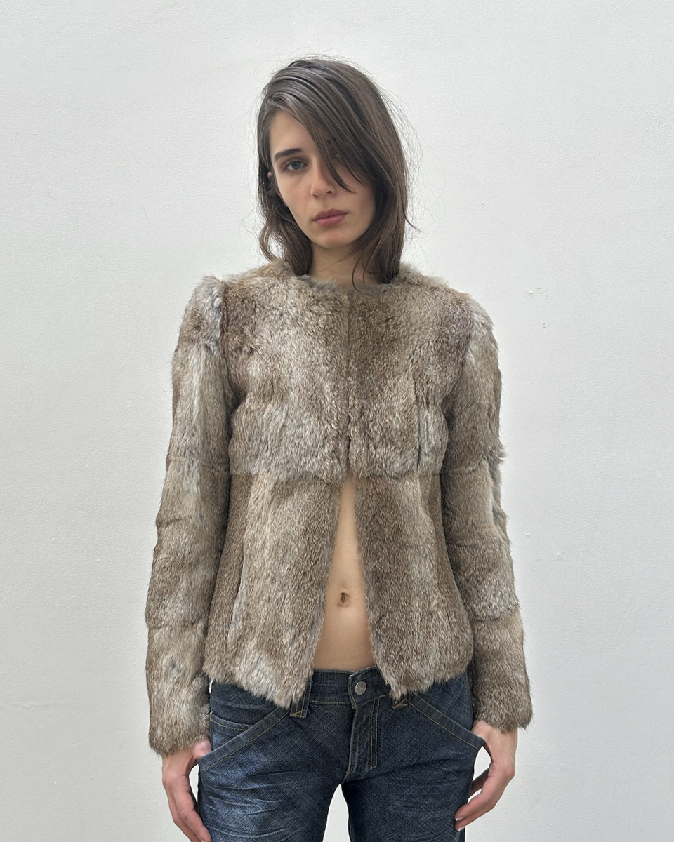 Morgan de Toi Rabbit Fur Jacket