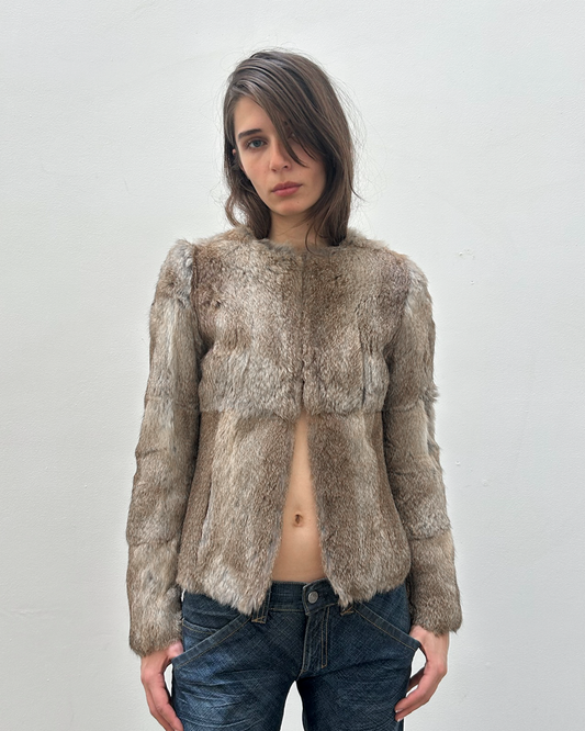 Morgan de Toi Rabbit Fur Jacket