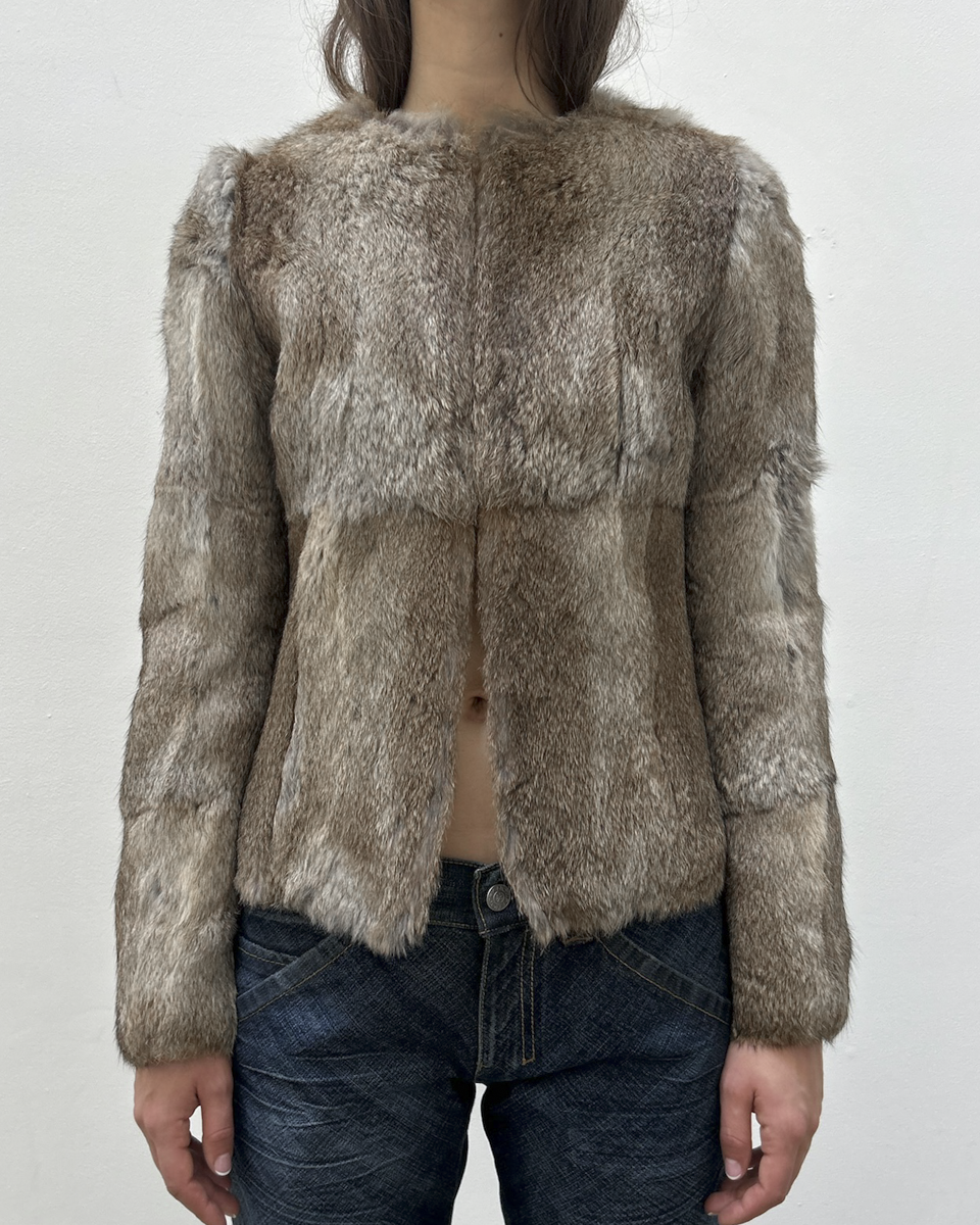 Morgan de Toi Rabbit Fur Jacket