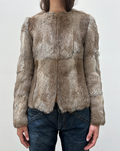 Morgan de Toi Rabbit Fur Jacket