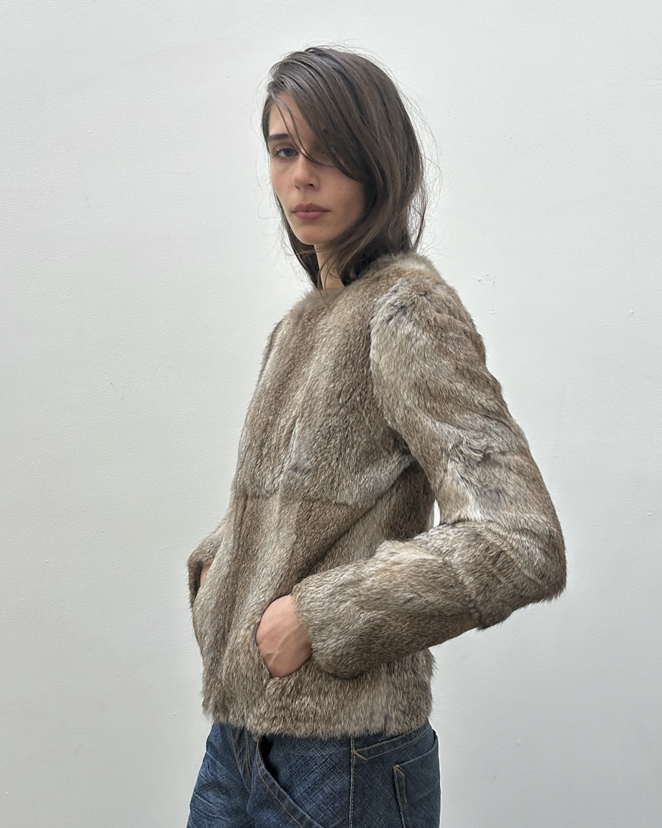 Morgan de Toi Rabbit Fur Jacket