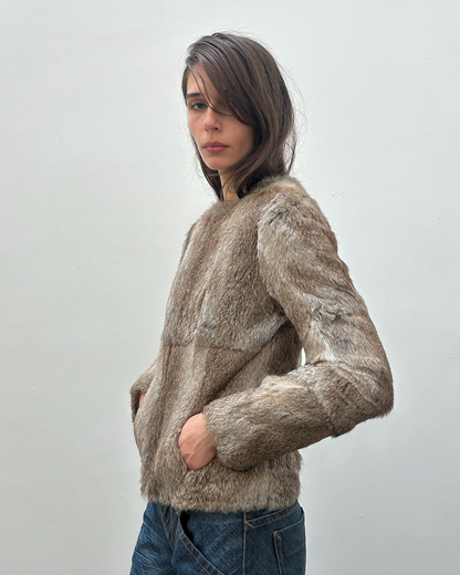 Morgan de Toi Rabbit Fur Jacket