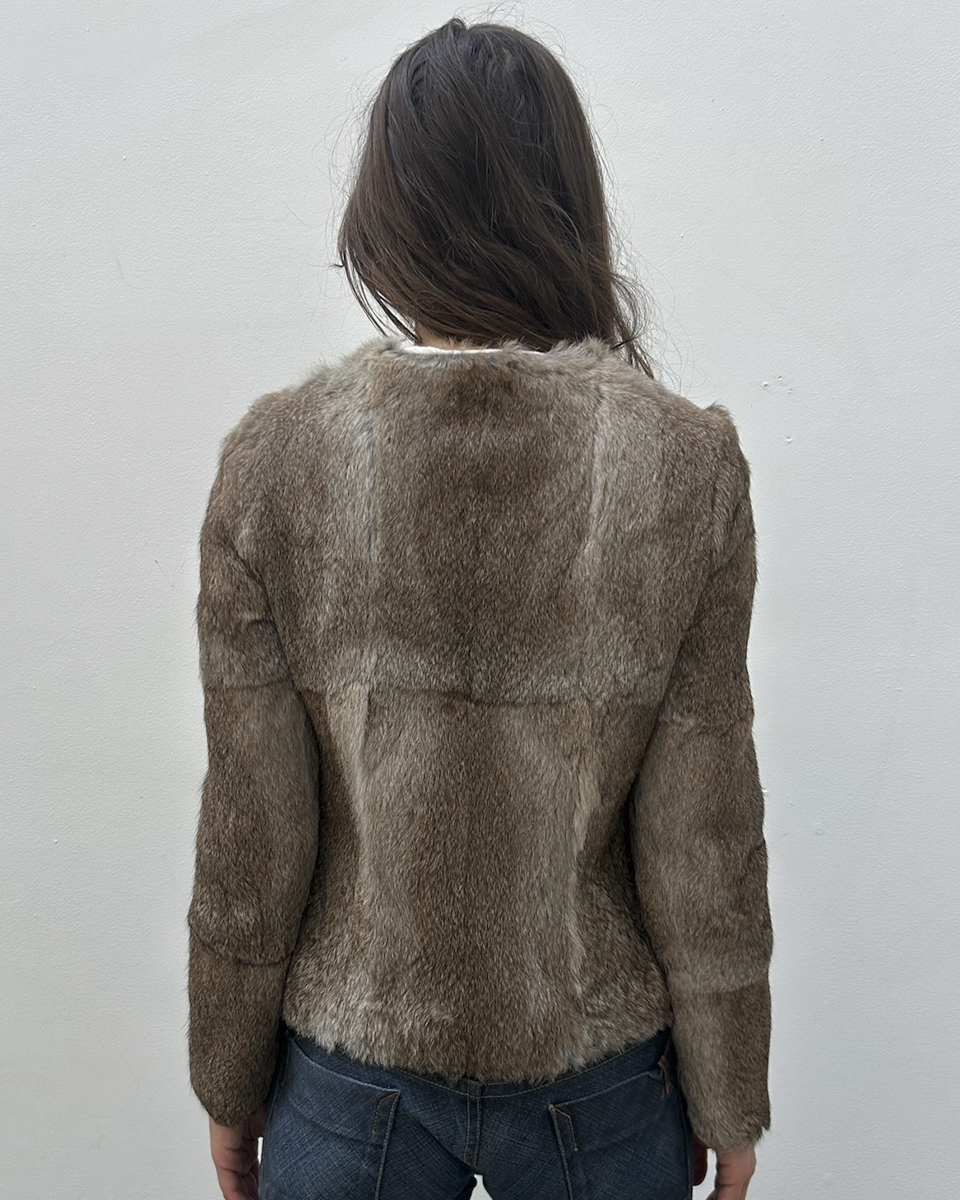 Morgan de Toi Rabbit Fur Jacket