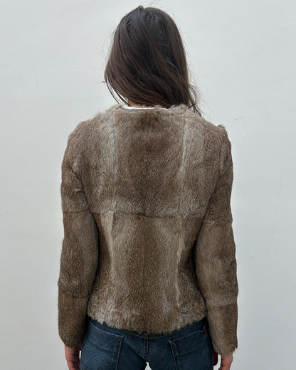 Morgan de Toi Rabbit Fur Jacket