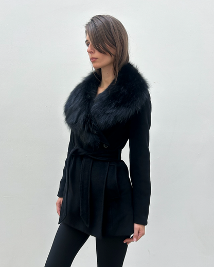 Morgan de Toi Fur Collar Coat