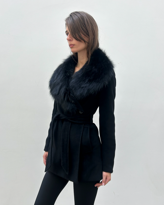 Morgan de Toi Fur Collar Coat
