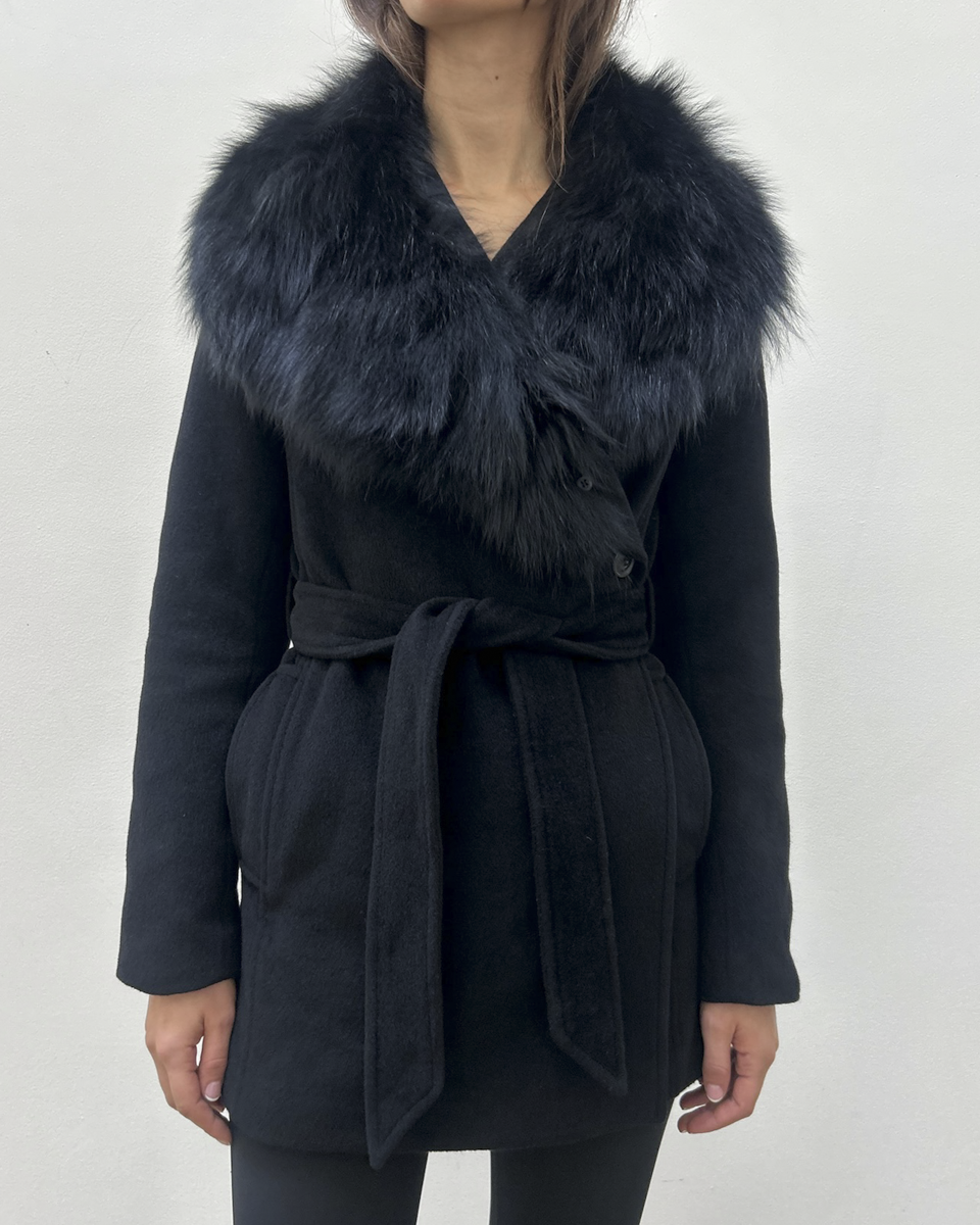 Morgan de Toi Fur Collar Coat