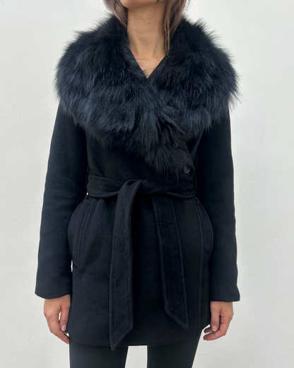 Morgan de Toi Fur Collar Coat