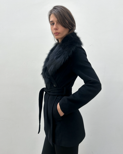 Morgan de Toi Fur Collar Coat