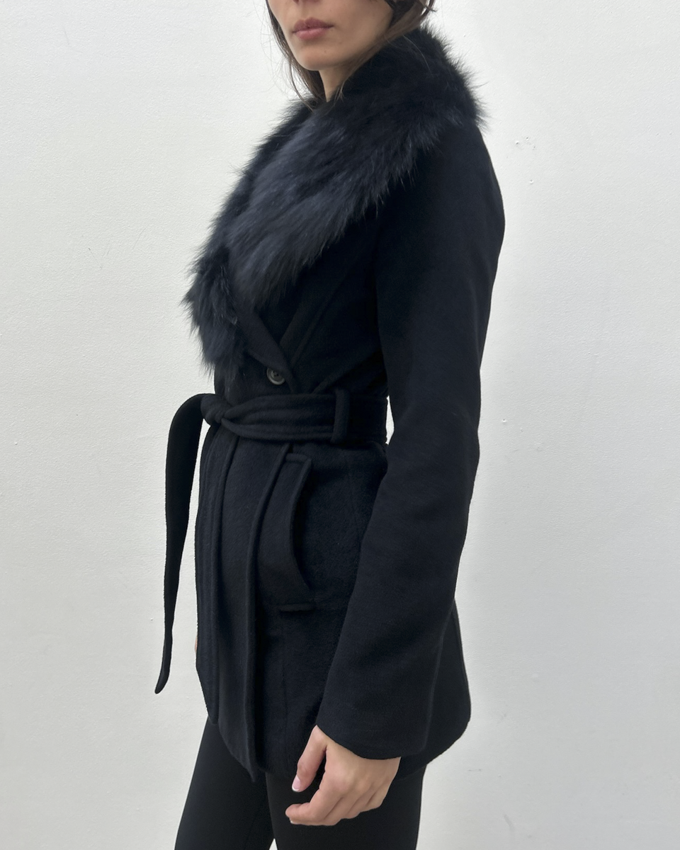 Morgan de Toi Fur Collar Coat