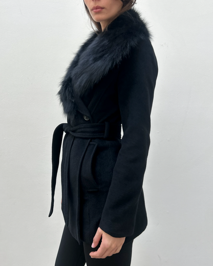 Morgan de Toi Fur Collar Coat