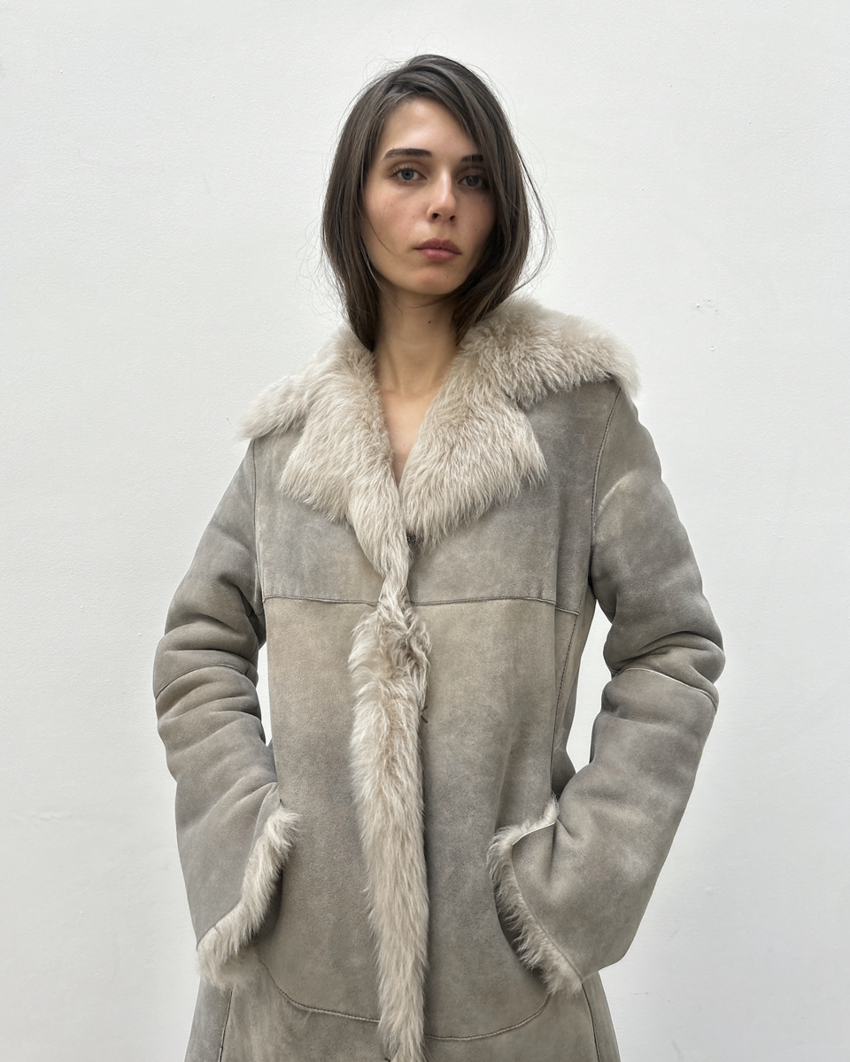 Strenesse Shearling Coat