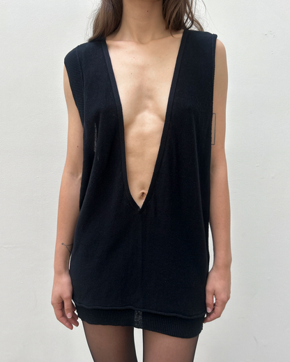 Y’s Yohji Yamamoto Plunge Neck Tunic