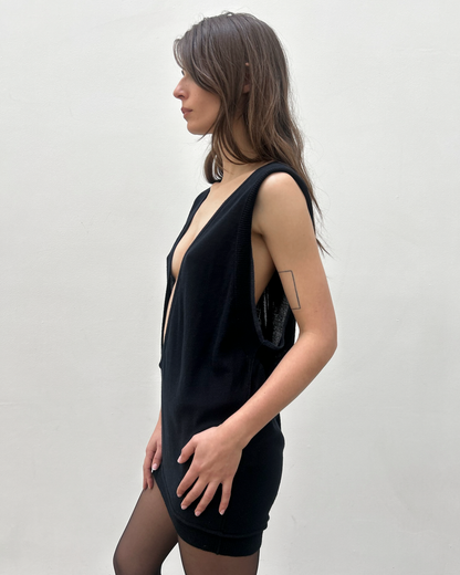 Y’s Yohji Yamamoto Plunge Neck Tunic
