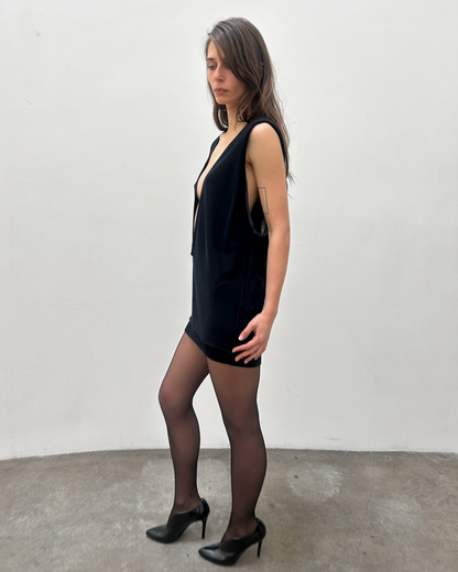 Y’s Yohji Yamamoto Plunge Neck Tunic