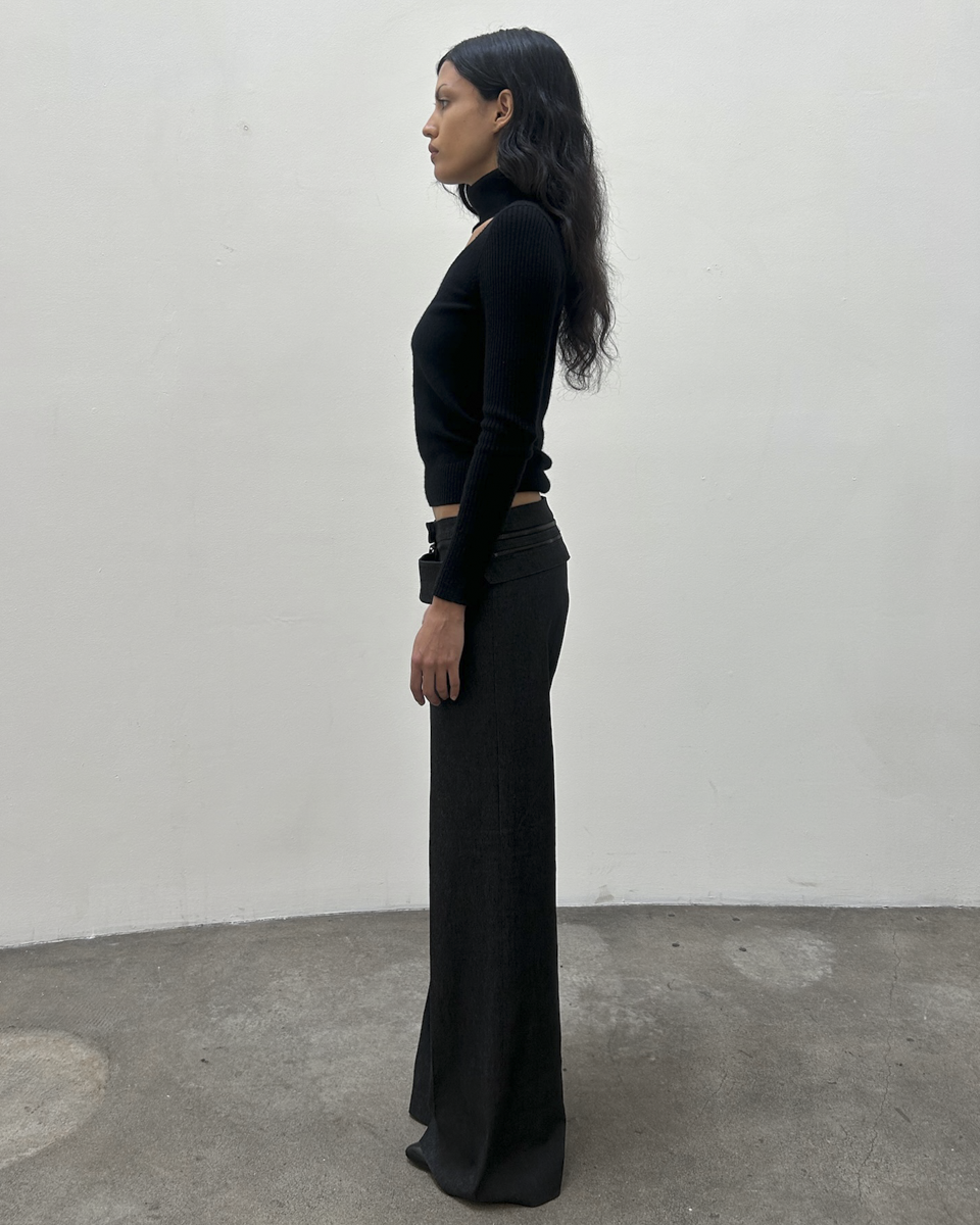 Barbara Bui Zipper Wool Trousers
