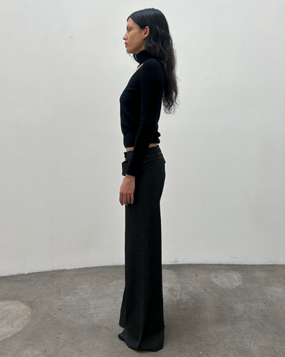Barbara Bui Zipper Wool Trousers