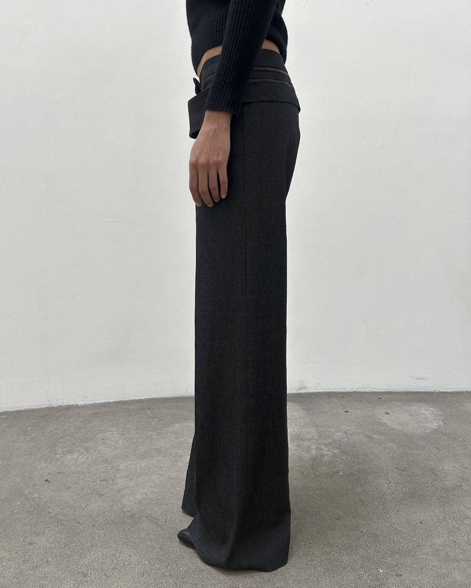 Barbara Bui Zipper Wool Trousers