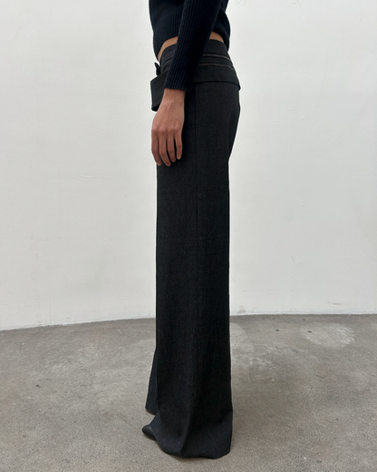 Barbara Bui Zipper Wool Trousers