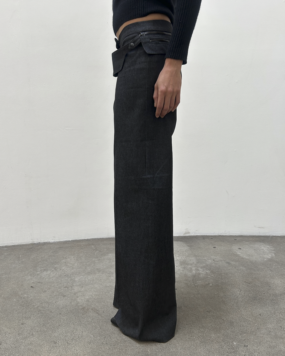 Barbara Bui Zipper Wool Trousers