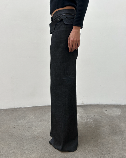 Barbara Bui Zipper Wool Trousers